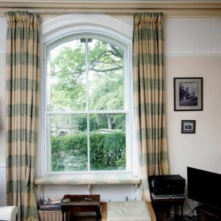 secondary glazing fitted to timber sliding sash windows in Stirling period home
